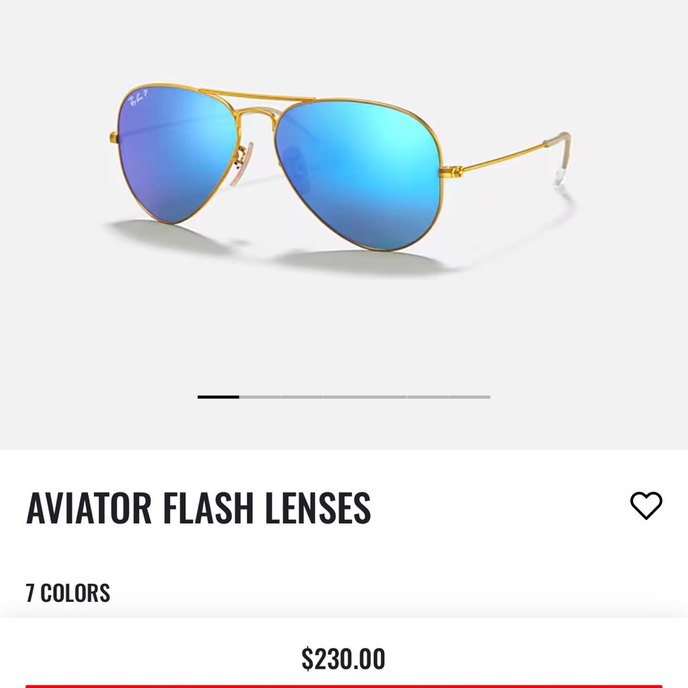 Ray Ban Blue Flash Aviators